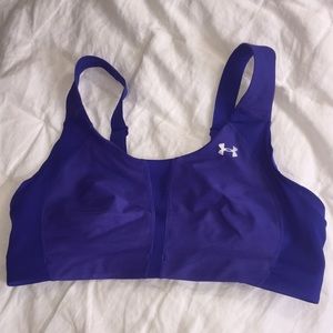 Blue Under Armour sports bra 34 D